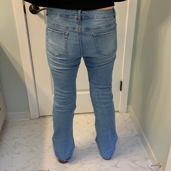 Boot Cut Distressed Jeans - Picture 3 of 6